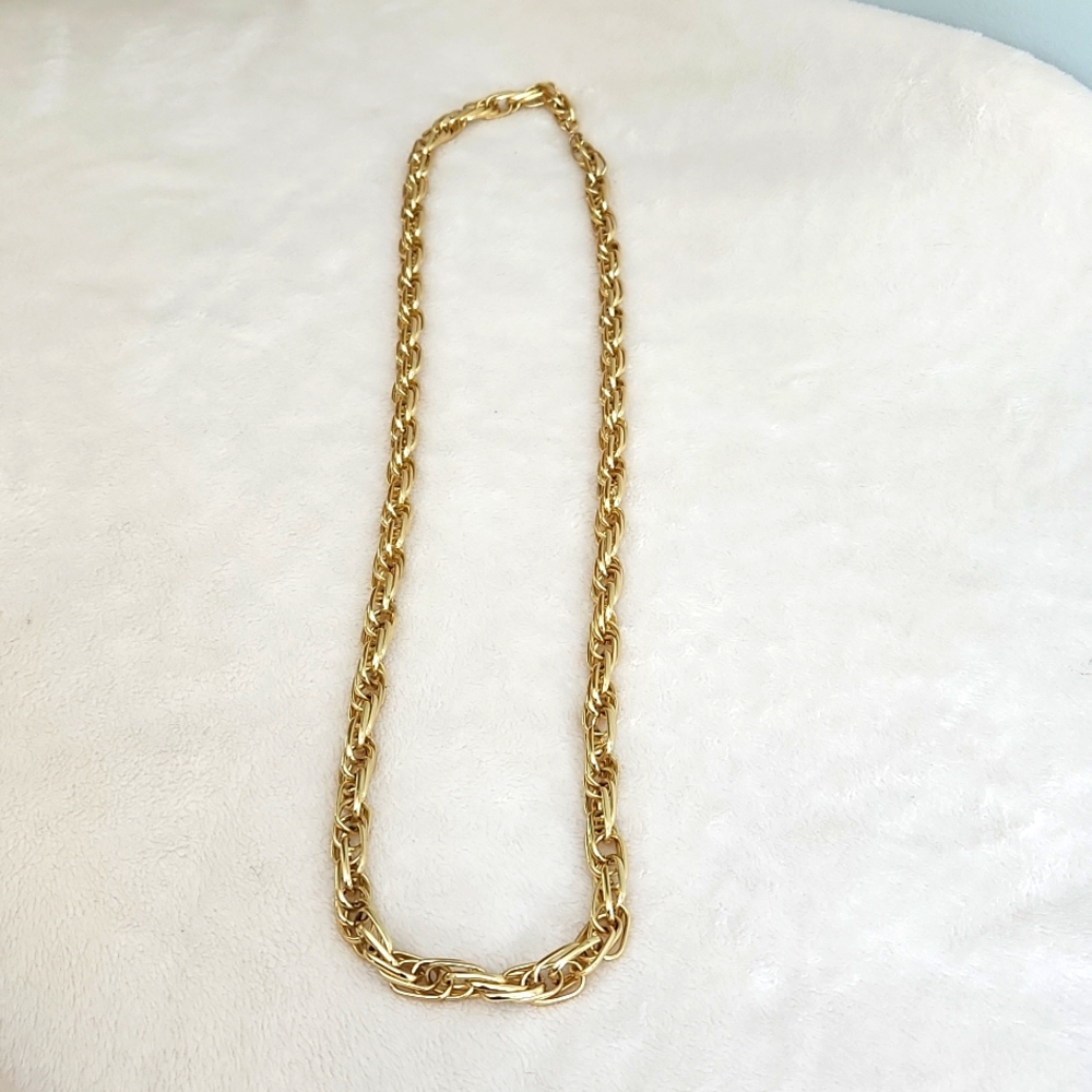 Alfani Necklace 19.75 in using Double & Single Links for illusion of 3 Links